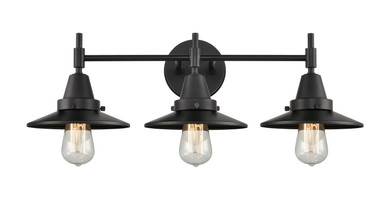 Bathroom Fixtures Three Lights by Innovations ( 405 | 447-3W-BK-M6-BK-LED Caden ) 