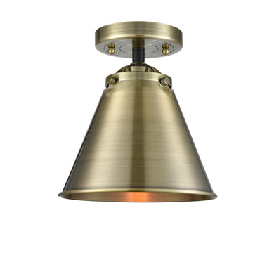 Semi-Flush Mts. Glass Down by Innovations ( 405 | 284-1C-BAB-M13-AB-LED Nouveau ) 