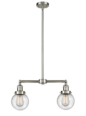 Linear/Island 2 Light Bar by Innovations ( 405 | 209-SN-G204-6-LED Franklin Restoration ) 