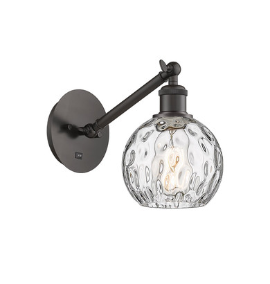 Sconces Single Glass by Innovations ( 405 | 317-1W-OB-G1215-6-LED Ballston ) 