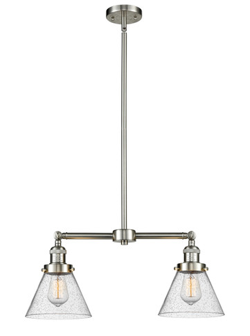 Mid. Chandeliers Glass Down by Innovations ( 405 | 209-SN-G44-LED Franklin Restoration ) 