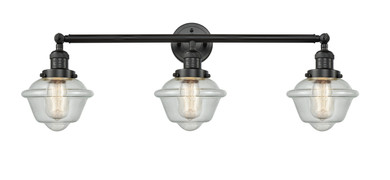 Bathroom Fixtures Three Lights by Innovations ( 405 | 205-BK-G534-LED Franklin Restoration ) 