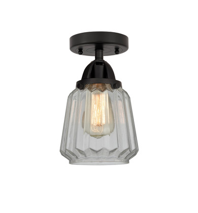 Semi-Flush Mts. Glass Down by Innovations ( 405 | 288-1C-BK-G142 Nouveau 2 ) 