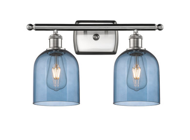 Bathroom Fixtures Two Lights by Innovations ( 405 | 516-2W-SN-G558-6BL Ballston ) 