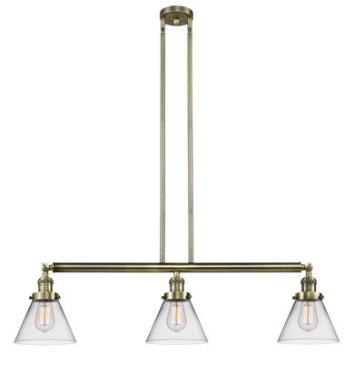 Linear/Island 3 Light Bar by Innovations ( 405 | 213-AB-G42 Franklin Restoration ) 