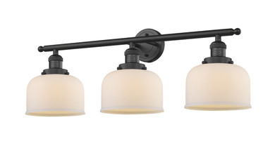 Bathroom Fixtures Three Lights by Innovations ( 405 | 205-BK-G71-LED Franklin Restoration ) 