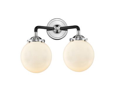 Bathroom Fixtures Two Lights by Innovations ( 405 | 284-2W-BPN-G201-6-LED Nouveau ) 