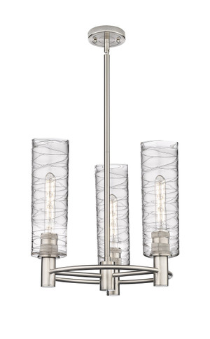 Mini Chandeliers Glass Shade by Innovations ( 405 | 434-3CR-SN-G434-12DE Downtown Urban ) 