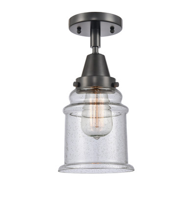 Semi-Flush Mts. Glass Down by Innovations ( 405 | 447-1C-BK-G184-LED Caden ) 
