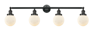 Bathroom Fixtures Four Lights by Innovations ( 405 | 215-BK-G201-6-LED Franklin Restoration ) 