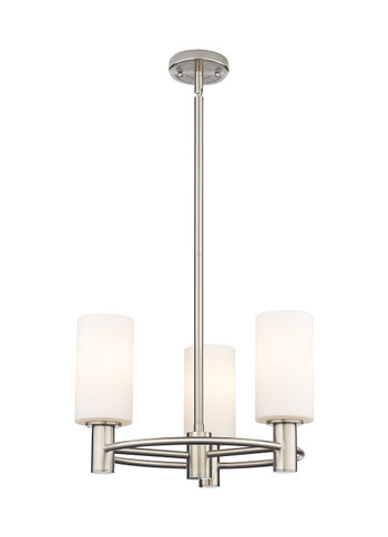Mini Chandeliers Glass Shade by Innovations ( 405 | 434-3CR-SN-G434-7WH Downtown Urban ) 