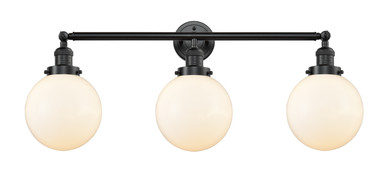 Bathroom Fixtures Three Lights by Innovations ( 405 | 205-OB-G201-8-LED Franklin Restoration ) 