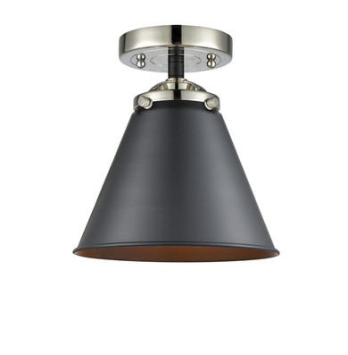 Semi-Flush Mts. Glass Down by Innovations ( 405 | 284-1C-BPN-M13-BK-LED Nouveau ) 