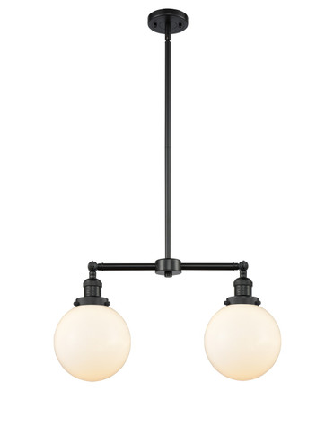 Linear/Island 2 Light Bar by Innovations ( 405 | 209-BK-G201-8-LED Franklin Restoration ) 