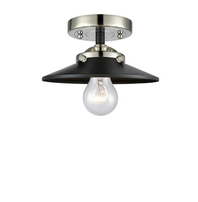 Semi-Flush Mts. Exposed Lamps by Innovations ( 405 | 284-1C-BPN-M6-BK Nouveau ) 