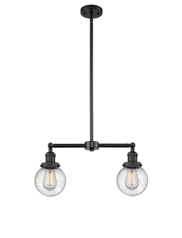 Linear/Island 2 Light Bar by Innovations ( 405 | 209-BK-G204-6-LED Franklin Restoration ) 