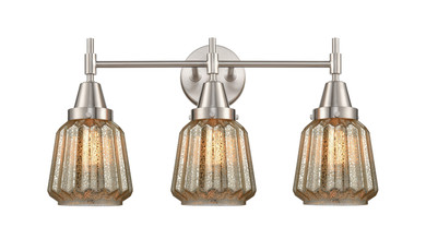 Bathroom Fixtures Three Lights by Innovations ( 405 | 447-3W-SN-G146 Caden ) 