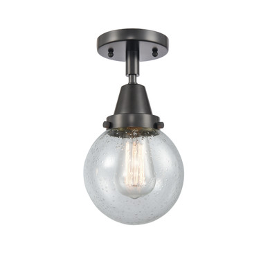 Semi-Flush Mts. Glass Down by Innovations ( 405 | 447-1C-BK-G204-6 Caden ) 