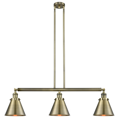 Linear/Island 3 Light Bar by Innovations ( 405 | 213-AB-M13-AB-LED Franklin Restoration ) 