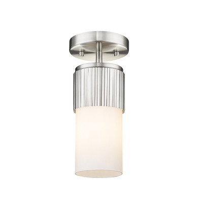 Semi-Flush Mts. Glass Down by Innovations ( 405 | 428-1F-SN-G428-7WH Downtown Urban ) 