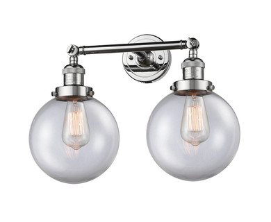 Bathroom Fixtures Two Lights by Innovations ( 405 | 208-PC-G202-8-LED Franklin Restoration ) 