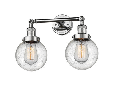 Bathroom Fixtures Two Lights by Innovations ( 405 | 208-PC-G204-6-LED Franklin Restoration ) 