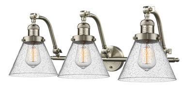 Bathroom Fixtures Three Lights by Innovations ( 405 | 515-3W-SN-G44 Franklin Restoration ) 