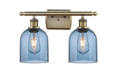 Bathroom Fixtures Two Lights by Innovations ( 405 | 516-2W-AB-G558-6BL Ballston ) 