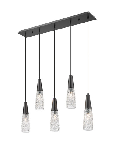 Linear/Island 4 Light + by Innovations ( 405 | 322-5I-BK-G322-3CL Amherst Brook ) 