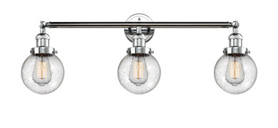 Bathroom Fixtures Three Lights by Innovations ( 405 | 205-PC-G204-6-LED Franklin Restoration ) 