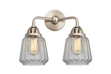 Bathroom Fixtures Two Lights by Innovations ( 405 | 288-2W-SN-G142 Nouveau 2 ) 