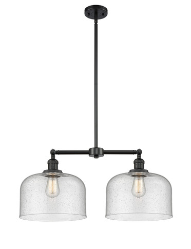Mid. Chandeliers Glass Down by Innovations ( 405 | 209-BK-G74-L-LED Franklin Restoration ) 