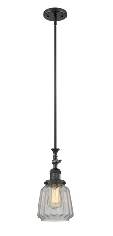 Mini Pendants Glass Down by Innovations ( 405 | 206-BK-G142-LED Franklin Restoration ) 
