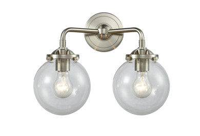 Bathroom Fixtures Two Lights by Innovations ( 405 | 284-2W-SN-G202-6 Nouveau ) 