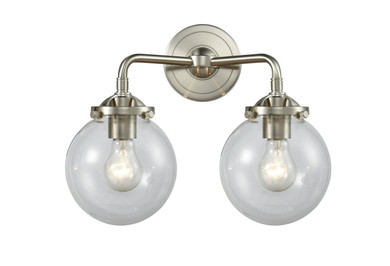 Bathroom Fixtures Two Lights by Innovations ( 405 | 284-2W-SN-G202-6-LED Nouveau ) 
