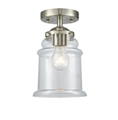 Semi-Flush Mts. Glass Down by Innovations ( 405 | 284-1C-SN-G182-LED Nouveau ) 