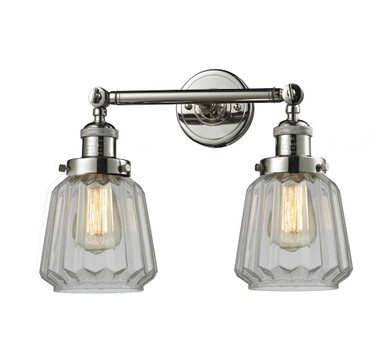 Bathroom Fixtures Two Lights by Innovations ( 405 | 208-PN-G142 Franklin Restoration ) 