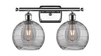 Bathroom Fixtures Two Lights by Innovations ( 405 | 516-2W-PC-G1213-8SM Ballston ) 