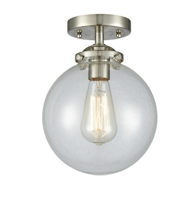 Semi-Flush Mts. Glass Down by Innovations ( 405 | 284-1C-SN-G202-8-LED Nouveau ) 