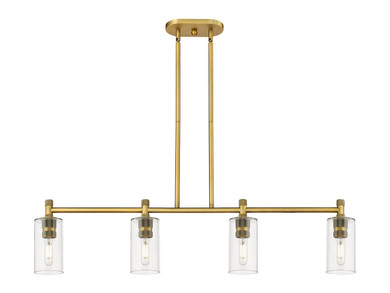 Linear/Island 4 Light + by Innovations ( 405 | 434-4I-BB-G434-7CL Downtown Urban ) 