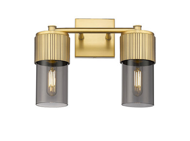 Bathroom Fixtures Two Lights by Innovations ( 405 | 428-2W-BB-G428-7SM Downtown Urban ) 