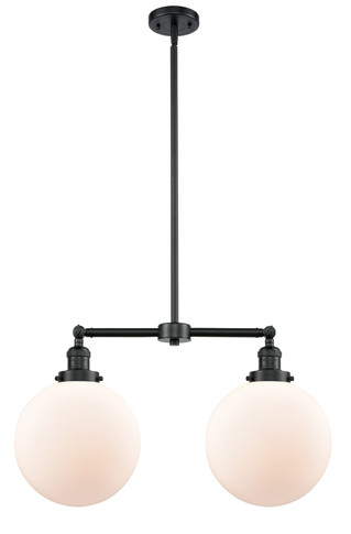 Mid. Chandeliers Glass Down by Innovations ( 405 | 209-OB-G201-10 Franklin Restoration ) 