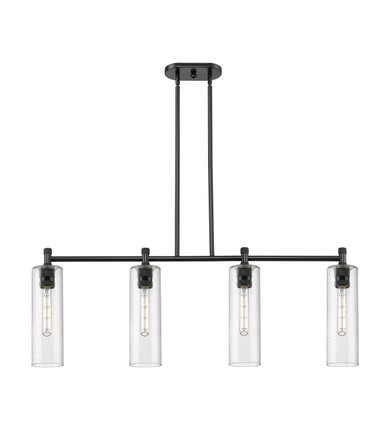 Linear/Island 4 Light + by Innovations ( 405 | 434-4I-BK-G434-12SDY Downtown Urban ) 