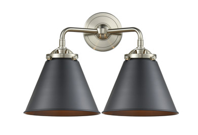 Bathroom Fixtures Two Lights by Innovations ( 405 | 284-2W-SN-M13-BK Nouveau ) 