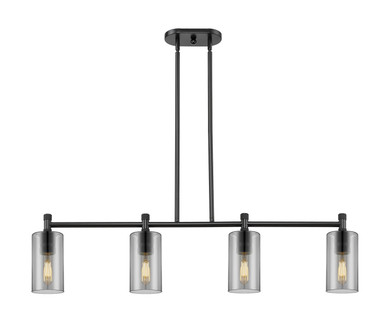 Linear/Island 4 Light + by Innovations ( 405 | 434-4I-BK-G434-7SM Downtown Urban ) 