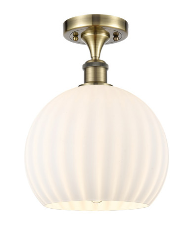 Semi-Flush Mts. Glass Down by Innovations ( 405 | 516-1C-AB-G1217-10WV Ballston ) 
