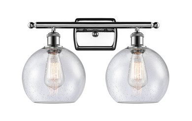 Bathroom Fixtures Two Lights by Innovations ( 405 | 516-2W-PC-G124-8-LED Ballston ) 