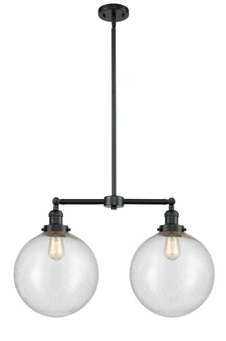 Mid. Chandeliers Glass Down by Innovations ( 405 | 209-OB-G204-12 Franklin Restoration ) 
