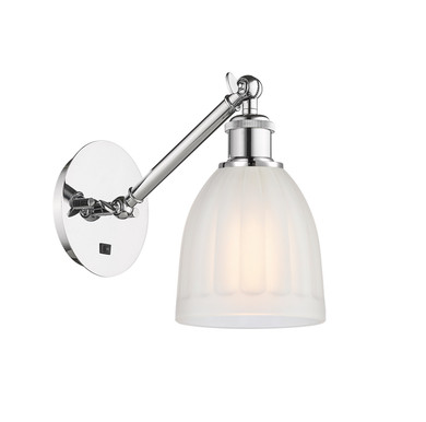 Sconces Single Glass by Innovations ( 405 | 317-1W-PC-G441-LED Ballston ) 