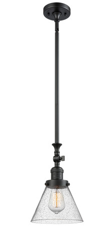 Mini Pendants Glass Down by Innovations ( 405 | 206-BK-G44-LED Franklin Restoration ) 